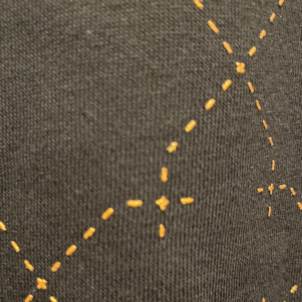 Nike Black Cropped Sweatshirt with Gold Stitching - Picture 3 of 7